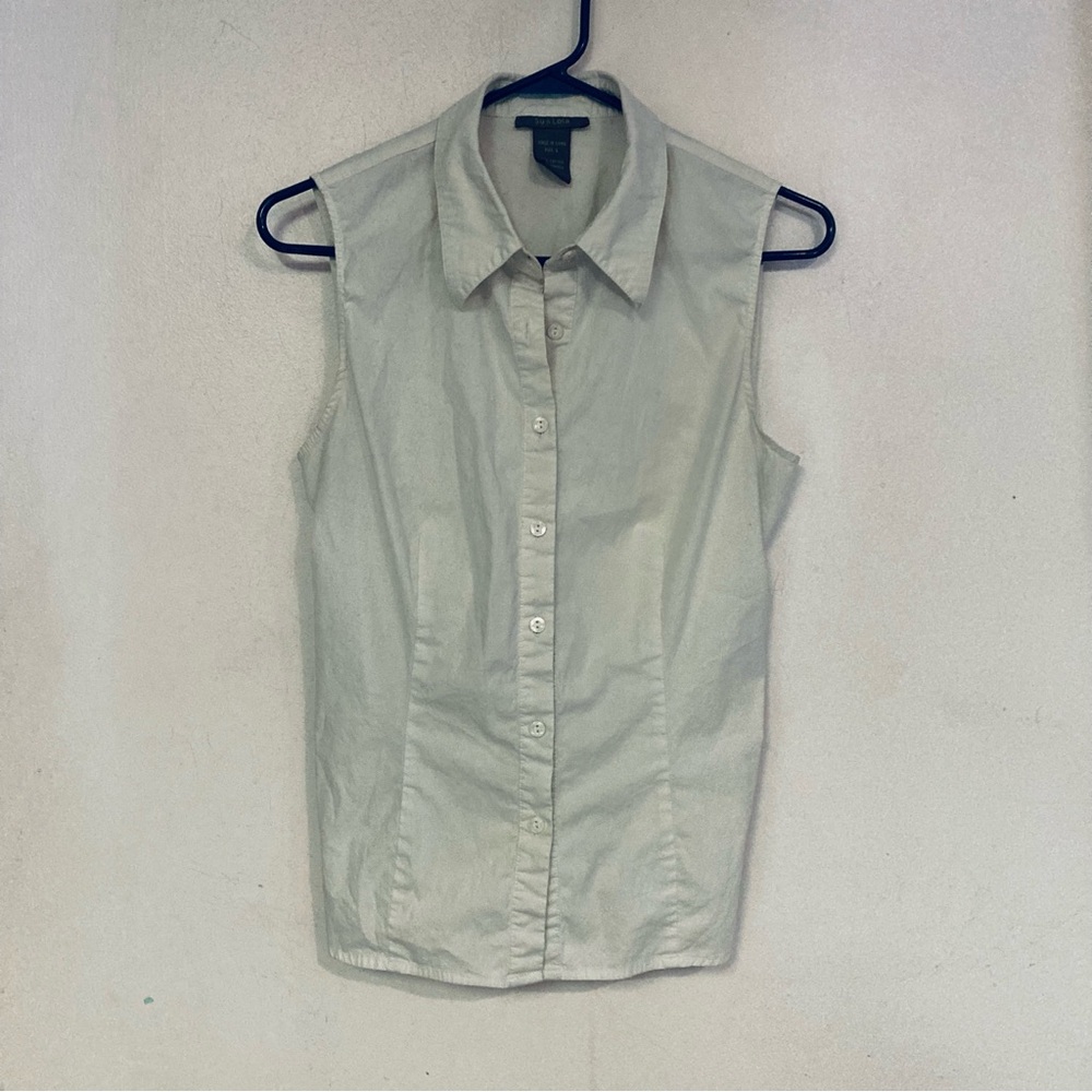 3/$15 Su & Lola Button Front Sleeveless Casual Shirt Top - Monroe & Main Label